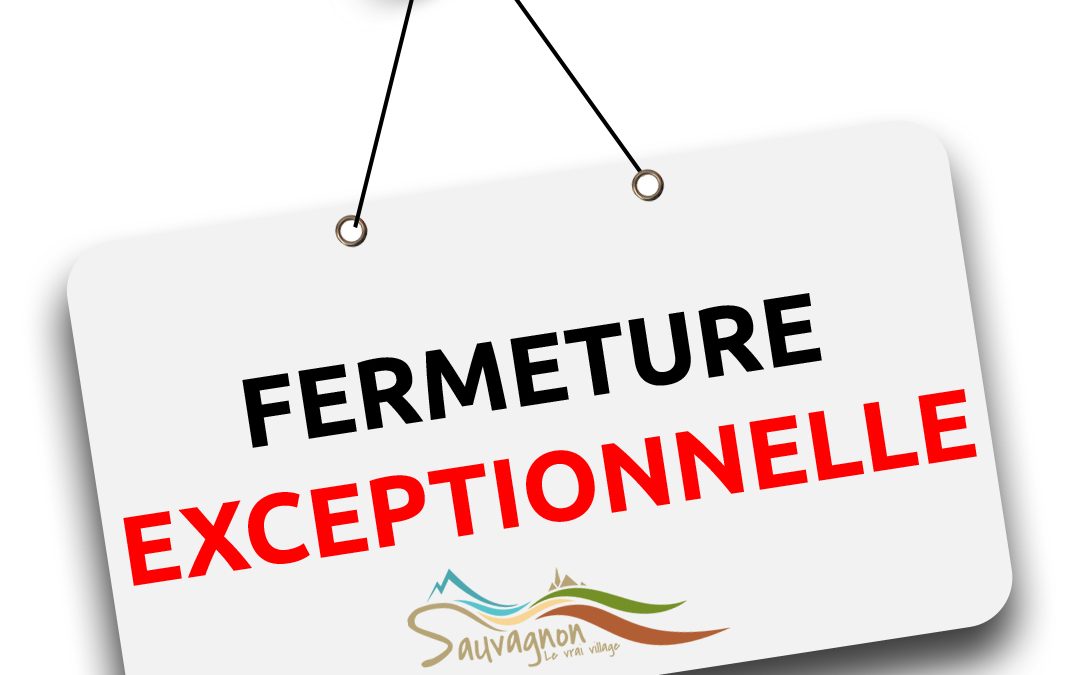 Fermeture exceptionnelle des services municipaux