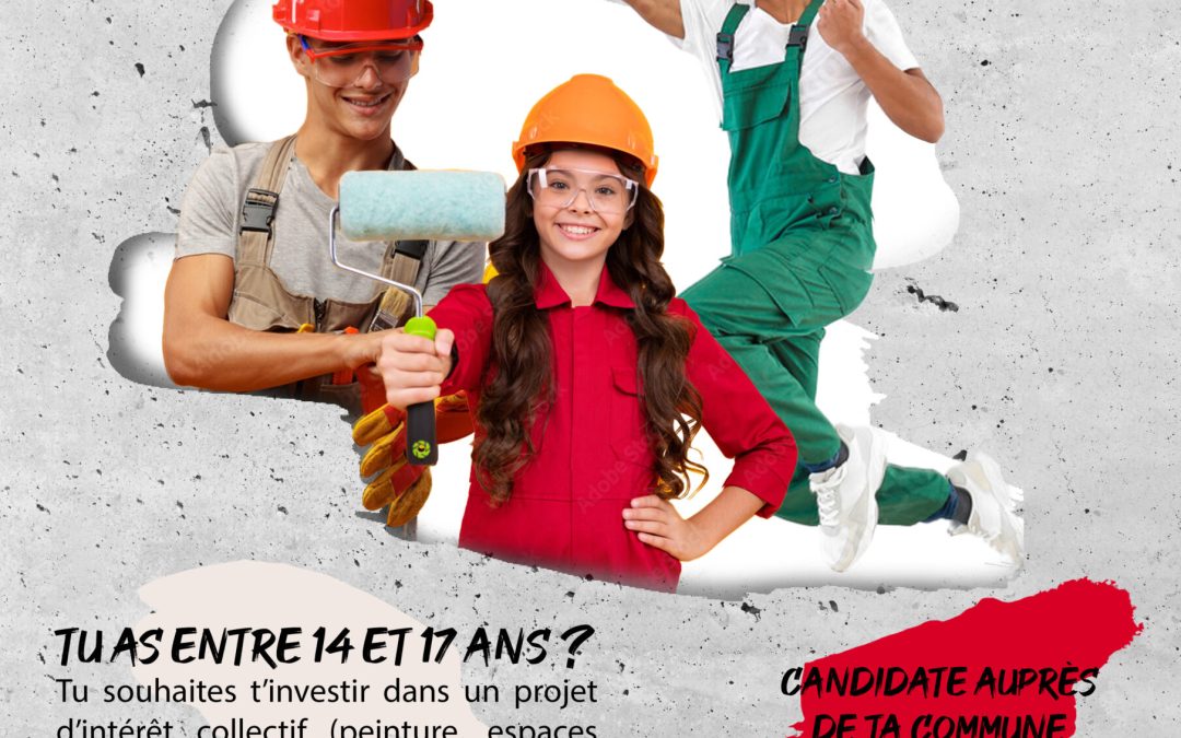 Postulez à « l’Atelier Jeunes » pour octobre