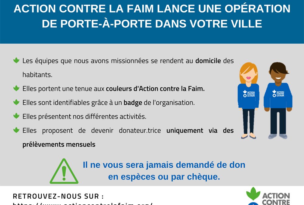 Action contre la faim : du porte-à-porte pour la bonne cause
