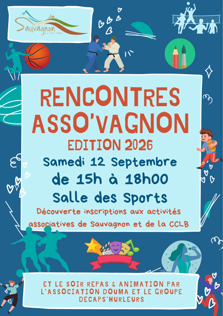 Rencontres Asso&rsquo;vagnon: la rentrée, c&rsquo;est samedi !